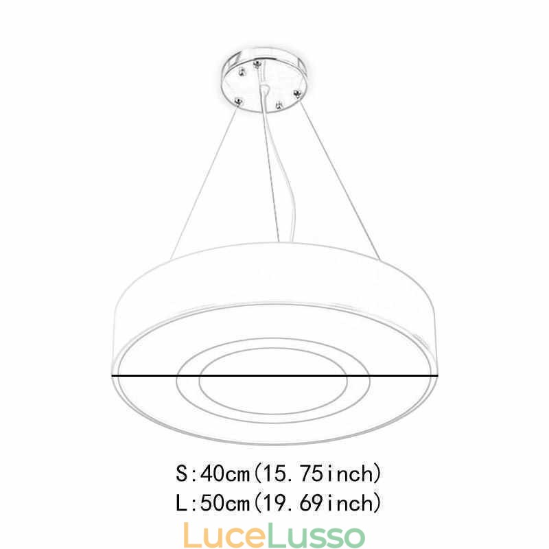 Lampada a sospensione moderna unica rotonda semplice illuminazione calda luce