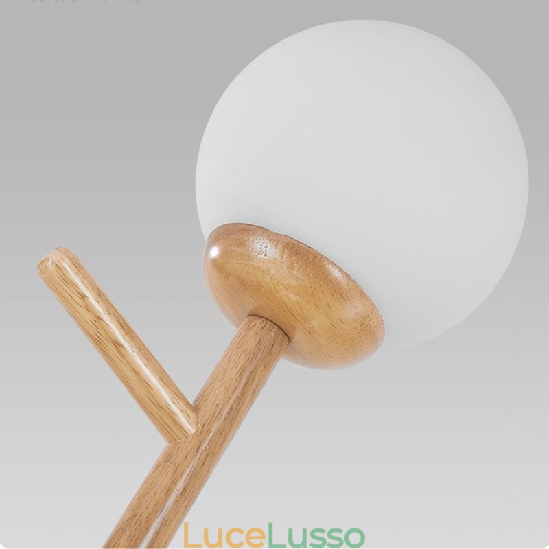 Lampada a sospensione in legno creativa nordica