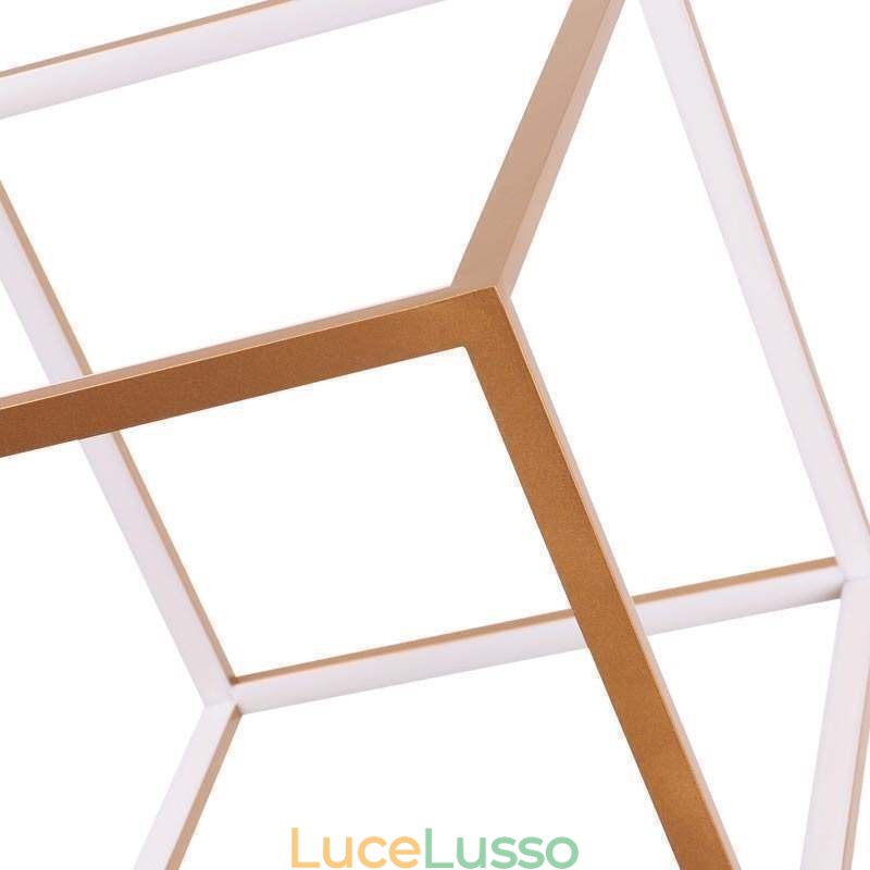 Lampada a sospensione postmoderna Lampada a sospensione geometrica in oro