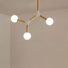 Lampada a sospensione Nordic Magic Bean Illuminazione creativa in legno