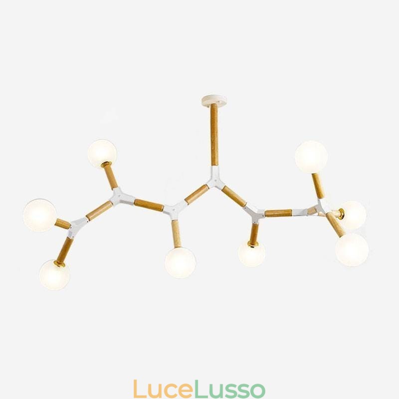 Lampada a sospensione Nordic Magic Bean Illuminazione creativa in legno