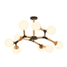 Lampada a sospensione Nordic Magic Bean Lampada creativa in legno