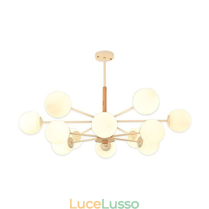 Lampada a sospensione Magic Bean Lampada creativa in legno nordico