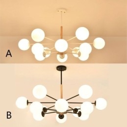 Lampada a sospensione Magic Bean Lampada creativa in legno nordico
