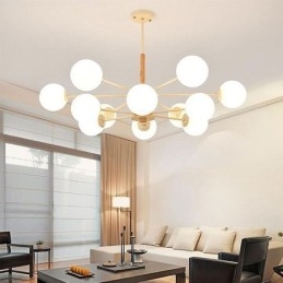 Lampada a sospensione Magic Bean Lampada creativa in legno nordico