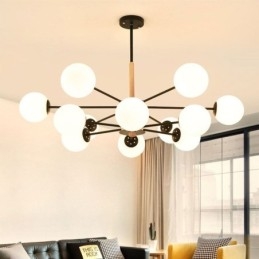 Lampada a sospensione Magic Bean Lampada creativa in legno nordico