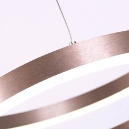 Lampada a sospensione Disegno Artigianato 2 Anelli Lampada 60+40cm