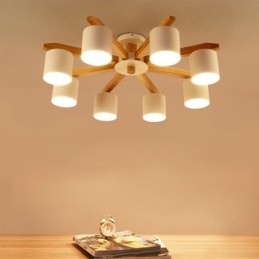 Lampada a sospensione Nordic Log Macaron Light Fitting