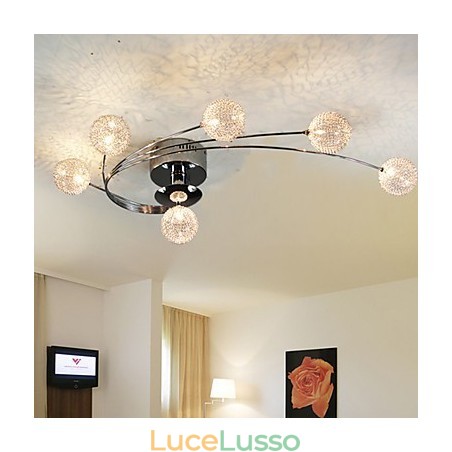 Plafoniera Modern Living Lampadine incluse 6 luci Plafoniera Modern Living Lampadine incluse 6 luci