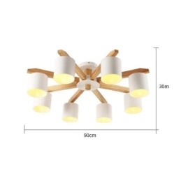 Lampada a sospensione Nordic Log Macaron Light Fitting