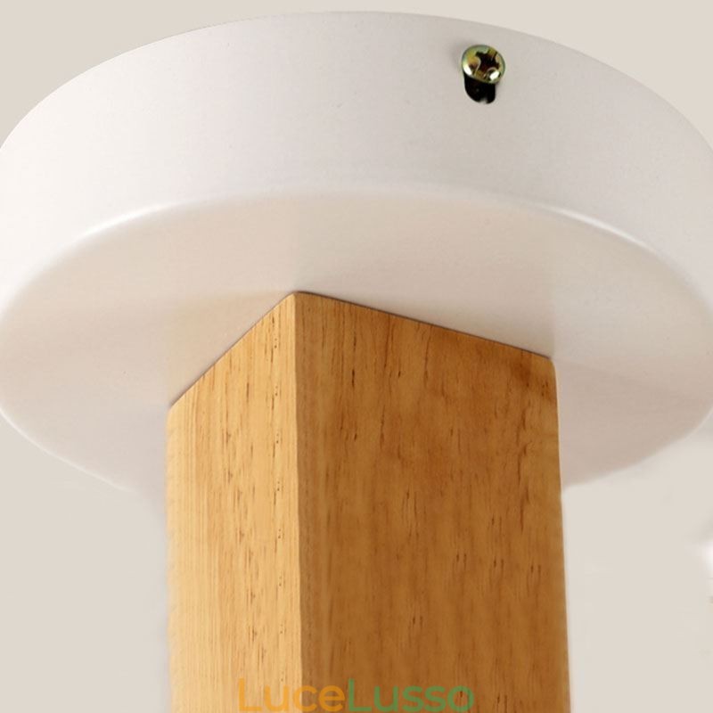 Lampada a sospensione Nordic Log Macaron Light Fitting