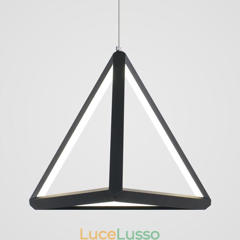 Lampada a sospensione postmoderna, luce geometrica a triangolo, lampada creativa, illuminazione