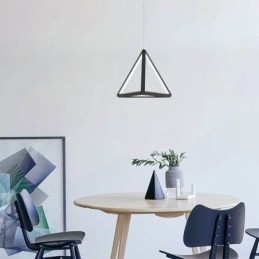 Lampada a sospensione postmoderna, luce geometrica a triangolo, lampada creativa, illuminazione