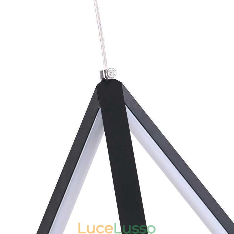 Lampada a sospensione postmoderna, luce geometrica a triangolo, lampada creativa, illuminazione