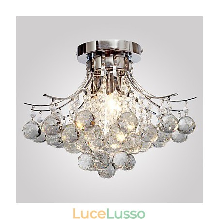 Lampadario moderno in cristallo 3 luci Lampadario moderno in cristallo 3 luci