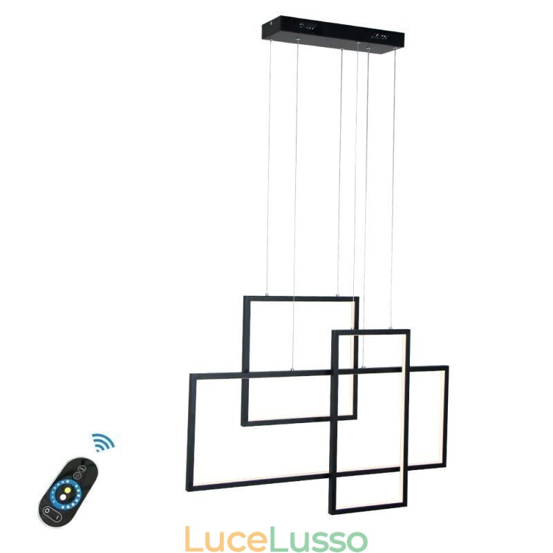 Lampada a sospensione nordica Lampada a sospensione quadrata geometrica