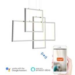 Lampada a sospensione nordica Lampada a sospensione quadrata geometrica