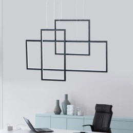 Lampada a sospensione nordica Lampada a sospensione quadrata geometrica