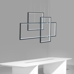 Lampada a sospensione nordica Lampada a sospensione quadrata geometrica
