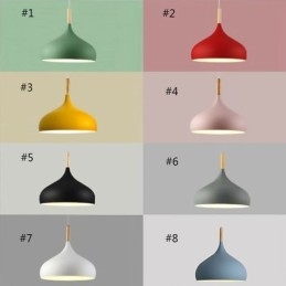 Lampada a sospensione moderna in alluminio Macaron Lampada regolabile per la casa