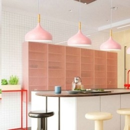 Lampada a sospensione moderna in alluminio Macaron Lampada regolabile per la casa
