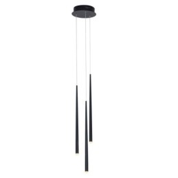 Lampada a sospensione moderna e semplice a forma di cilindro, illuminazione a pioggia di meteoriti
