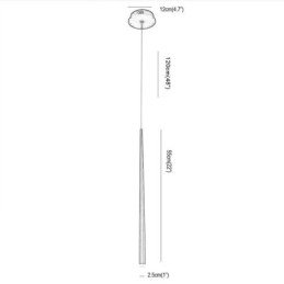 Lampada a sospensione contemporanea a forma di cilindro Meteor Rain Lighting