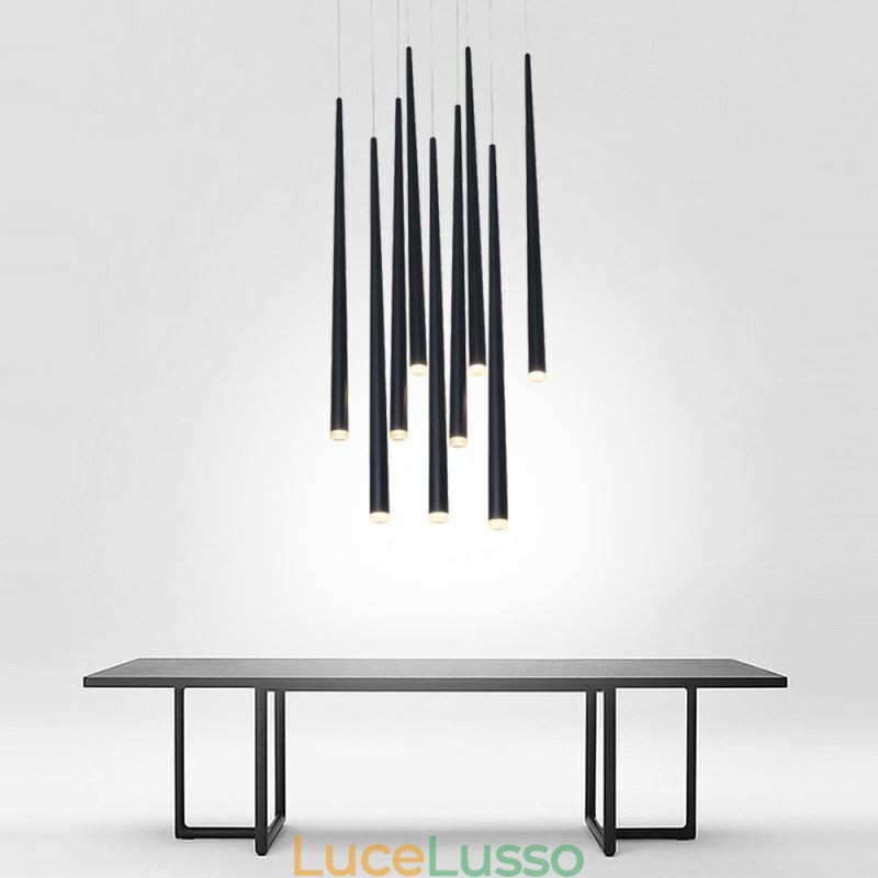 Lampada a sospensione contemporanea a forma di cilindro Meteor Rain Lighting