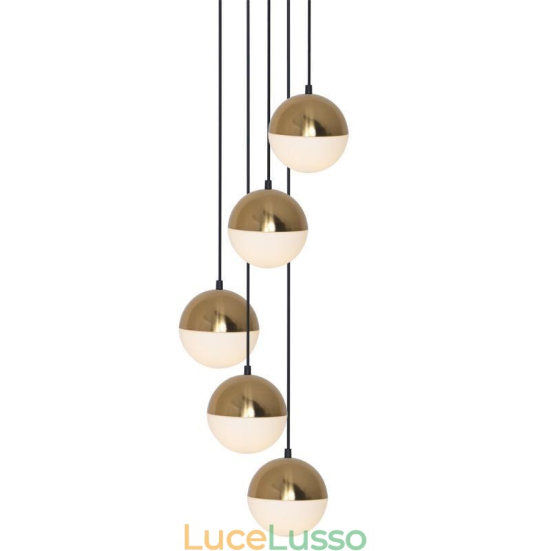 Lampada a sospensione a grappolo nordico Lampada a forma di cerchio creativo Illuminazione