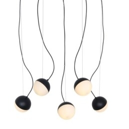 Lampada a sospensione a grappolo nordico Lampada a forma di cerchio creativo Illuminazione