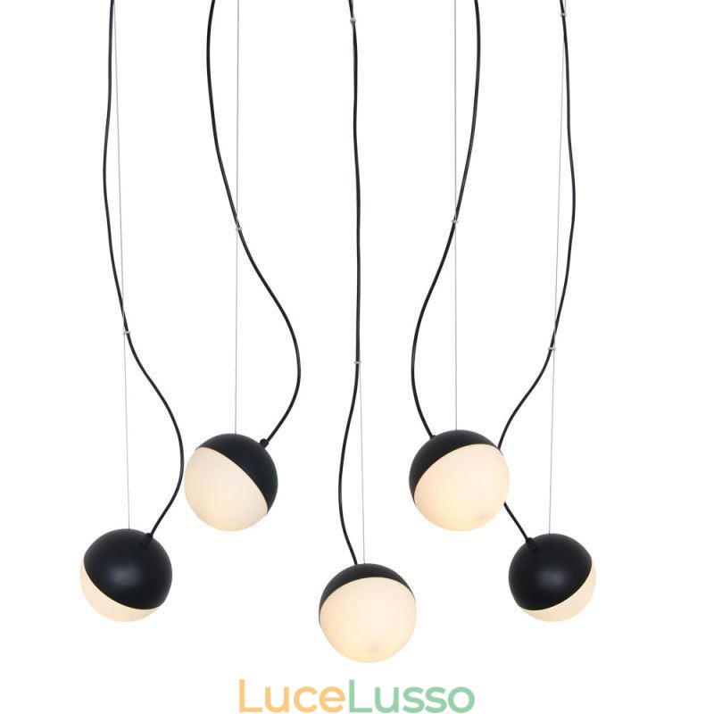 Lampada a sospensione a grappolo nordico Lampada a forma di cerchio creativo Illuminazione