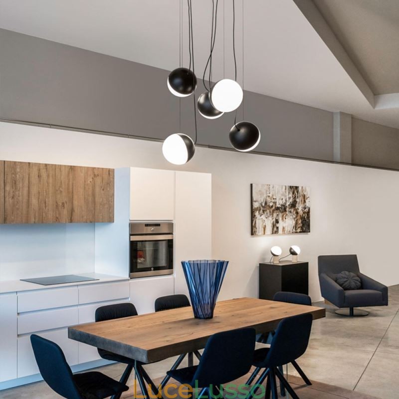 Lampada a sospensione a grappolo nordico Lampada a forma di cerchio creativo Illuminazione