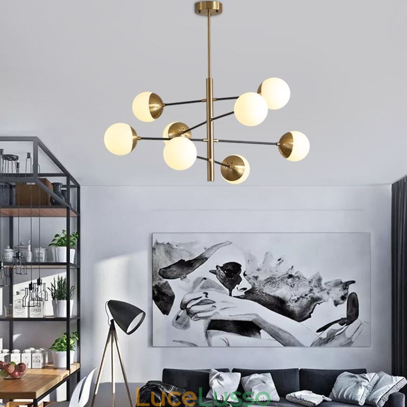 Lampada a sospensione contemporanea Magic Bean Sputnik Chandelier Lamp