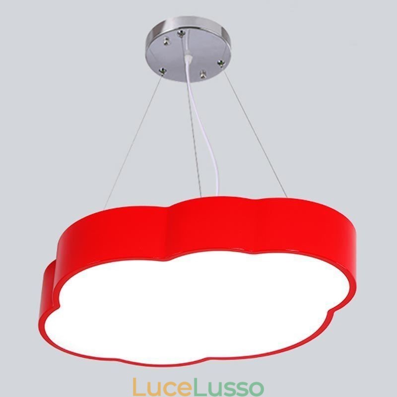 Lampada a sospensione moderna semplice nuvola lampada creativa illuminazione cartone animato luce
