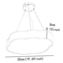 Lampada a sospensione moderna semplice nuvola lampada creativa illuminazione cartone animato luce