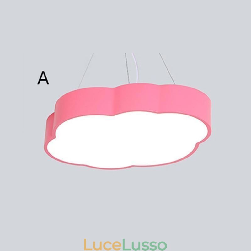 Lampada a sospensione moderna semplice nuvola lampada creativa illuminazione cartone animato luce