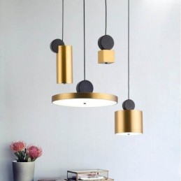 Lampada a sospensione moderna Lampada acrilica nordica Illuminazione geometrica Luce