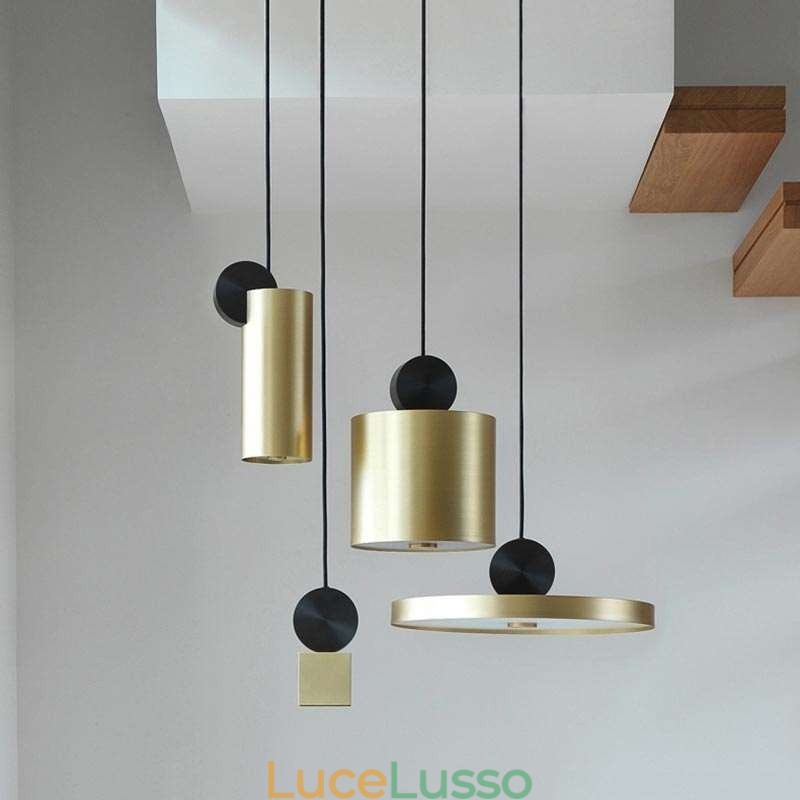 Lampada a sospensione moderna Lampada acrilica nordica Illuminazione geometrica Luce