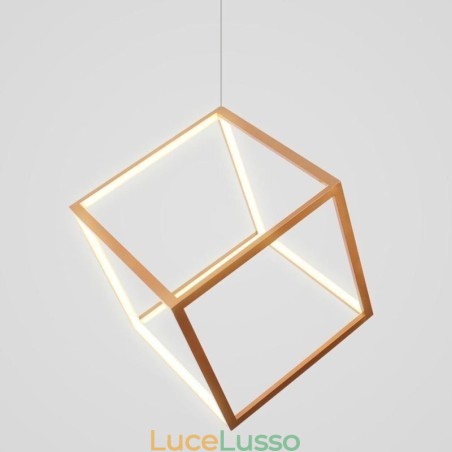 Lampada a sospensione postmoderna Lampada a sospensione geometrica in oro Lampada a sospensione postmoderna Lampada a sospensione geometrica in oro