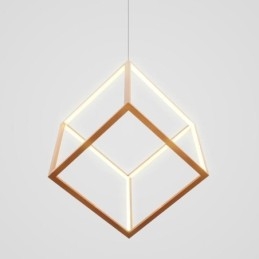 Lampada a sospensione postmoderna Lampada a sospensione geometrica in oro