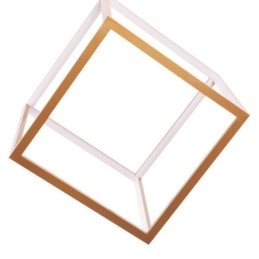 Lampada a sospensione postmoderna Lampada a sospensione geometrica in oro