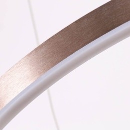 Lampada a sospensione Disegno Artigianato 2 Anelli Lampada 60+40cm