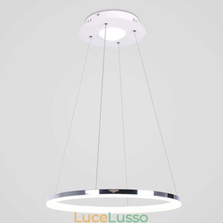 Lampada a sospensione moderna in acrilico circolare da 40 cm Lampada a sospensione moderna in acrilico circolare da 40 cm