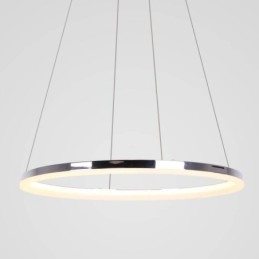 Lampada a sospensione moderna in acrilico circolare da 40 cm