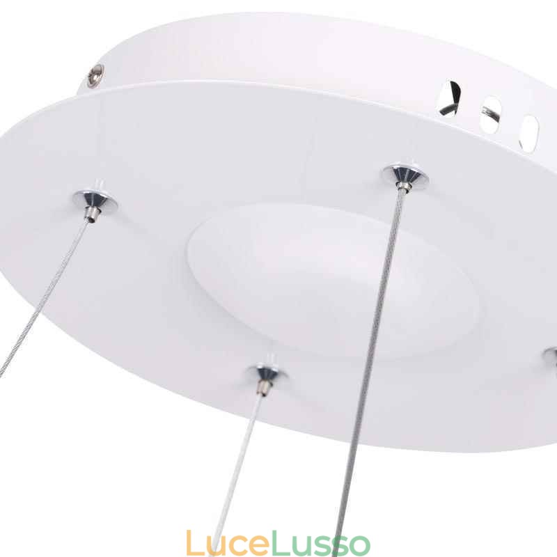 Lampada a sospensione moderna in acrilico circolare da 40 cm