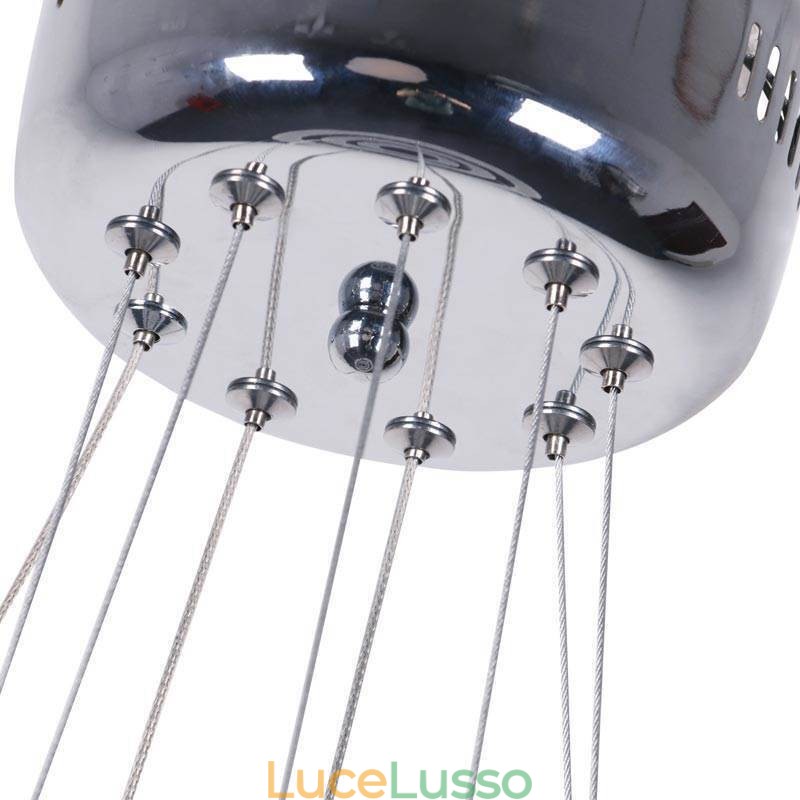 Lampada a sospensione moderna in acrilico con 3 anelli, 40+30+20cm