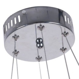 Lampada a sospensione moderna in acrilico 2 anelli lampada 40+20cm