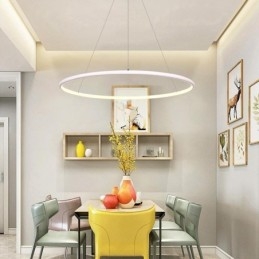 Lampada a sospensione moderna circolare 60cm 80cm