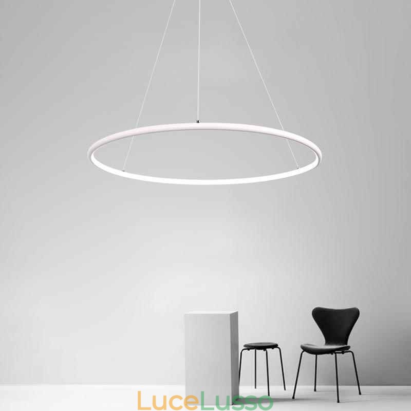 Lampada a sospensione moderna circolare 60cm 80cm