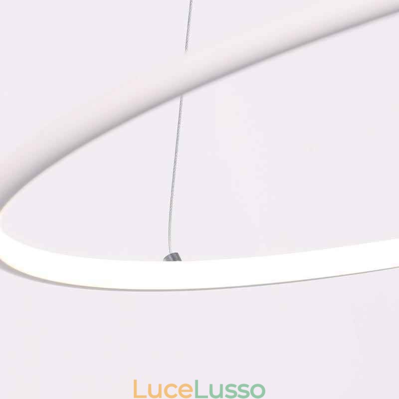 Lampada a sospensione moderna circolare 60cm 80cm